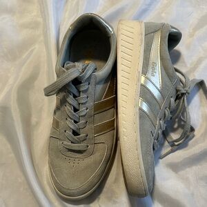 Gola Grand slam gray silver suede sneakers shoes classic champagne 7